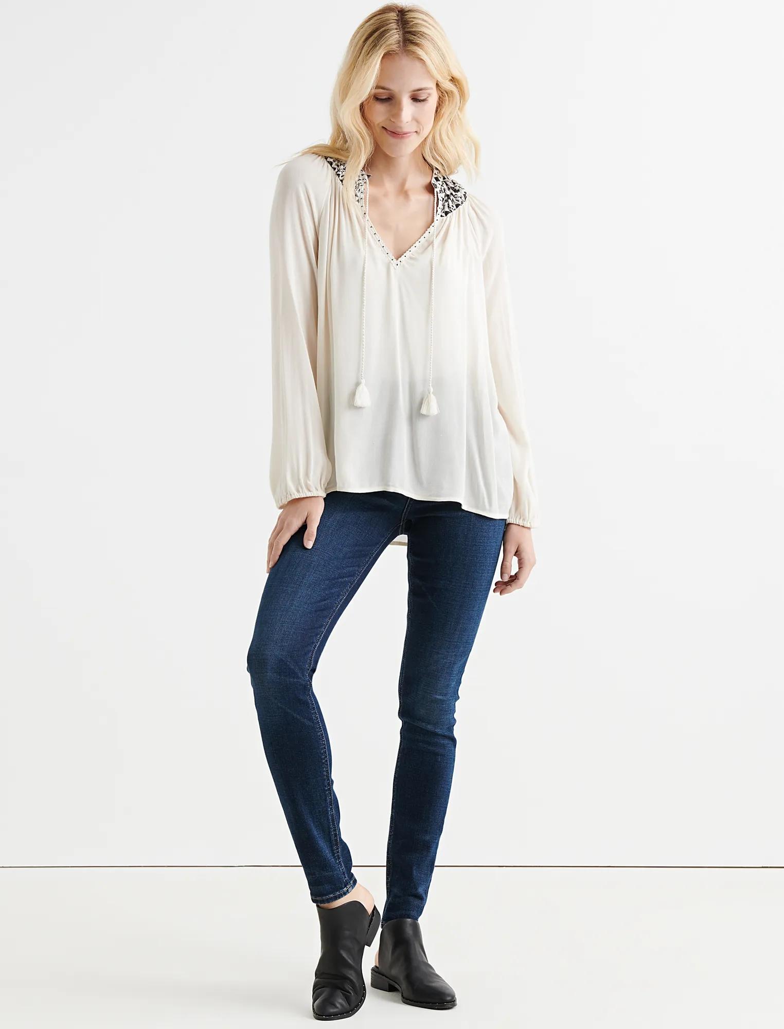 EMBROIDERED PEASANT TOP, image 2