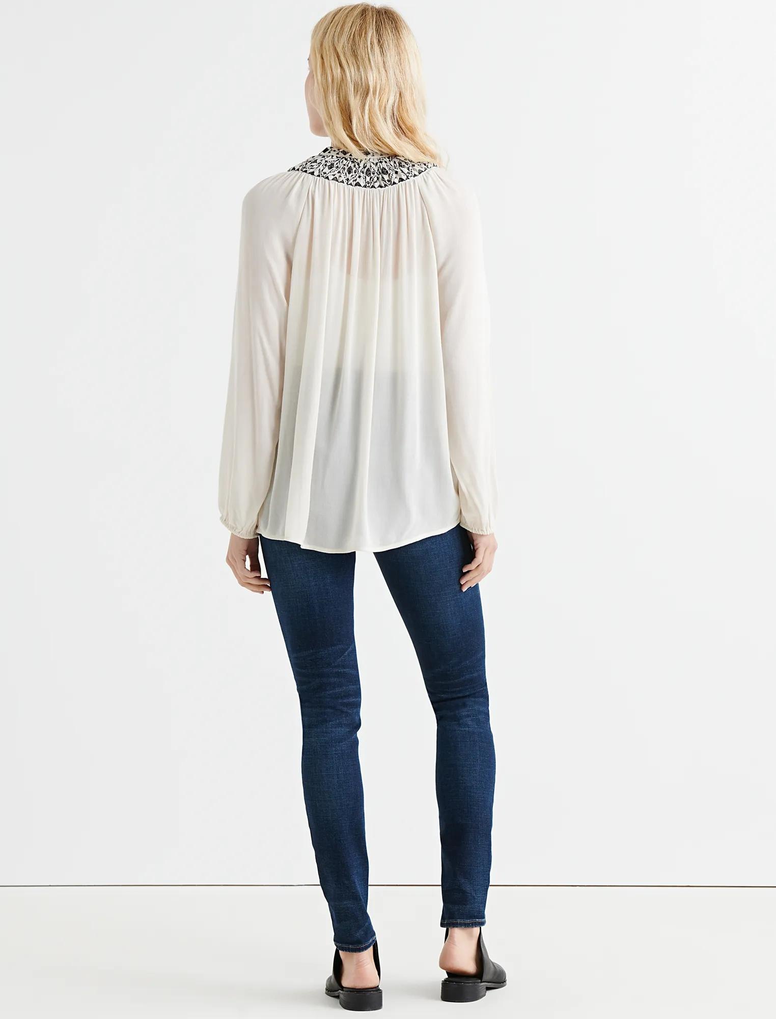 EMBROIDERED PEASANT TOP, image 3
