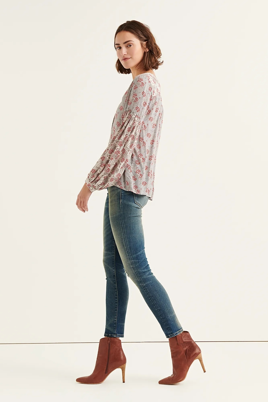 MIXED FLORAL TOP, image 2