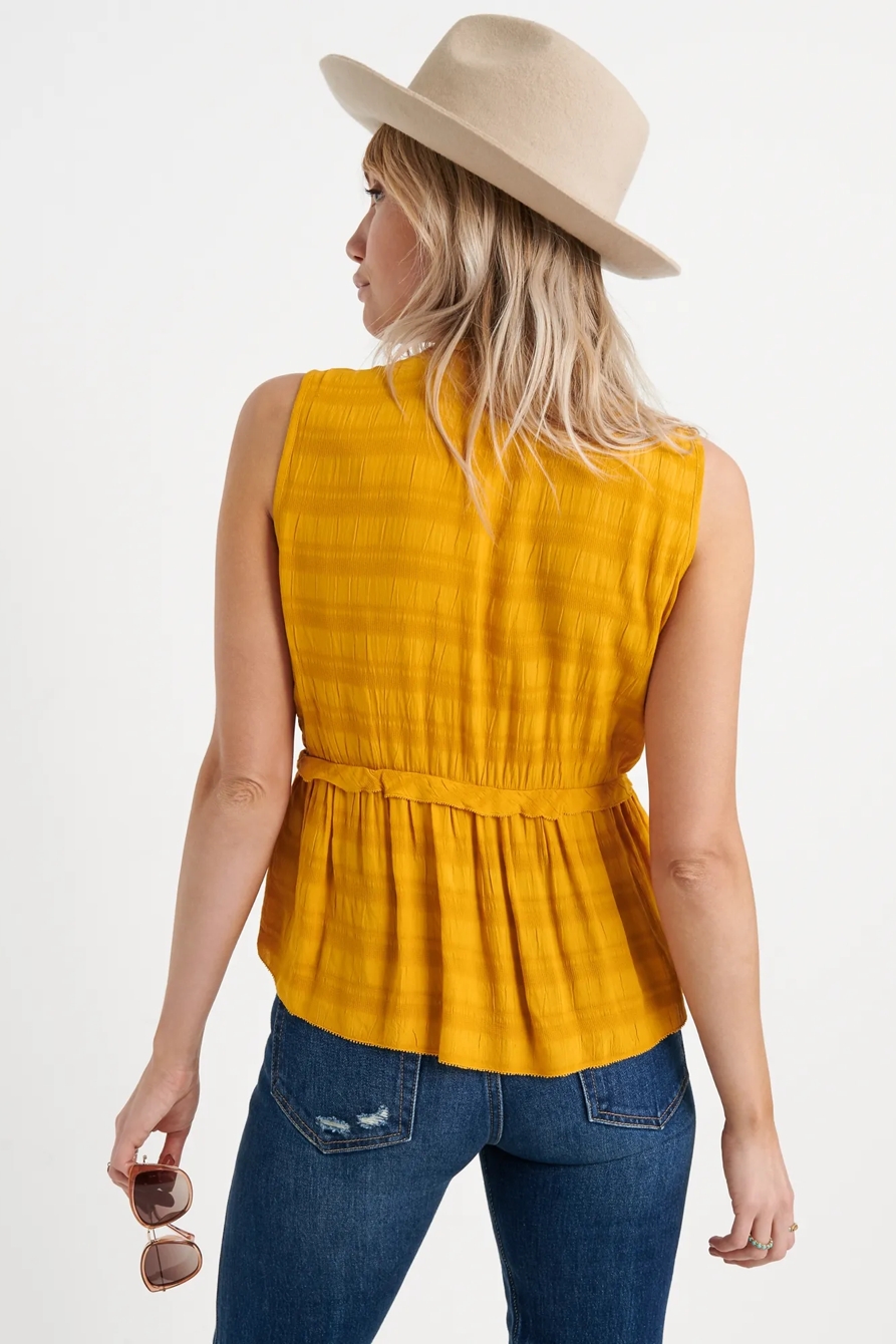 SLEEVELESS ROMANTIC RUFFLE TOP, image 3