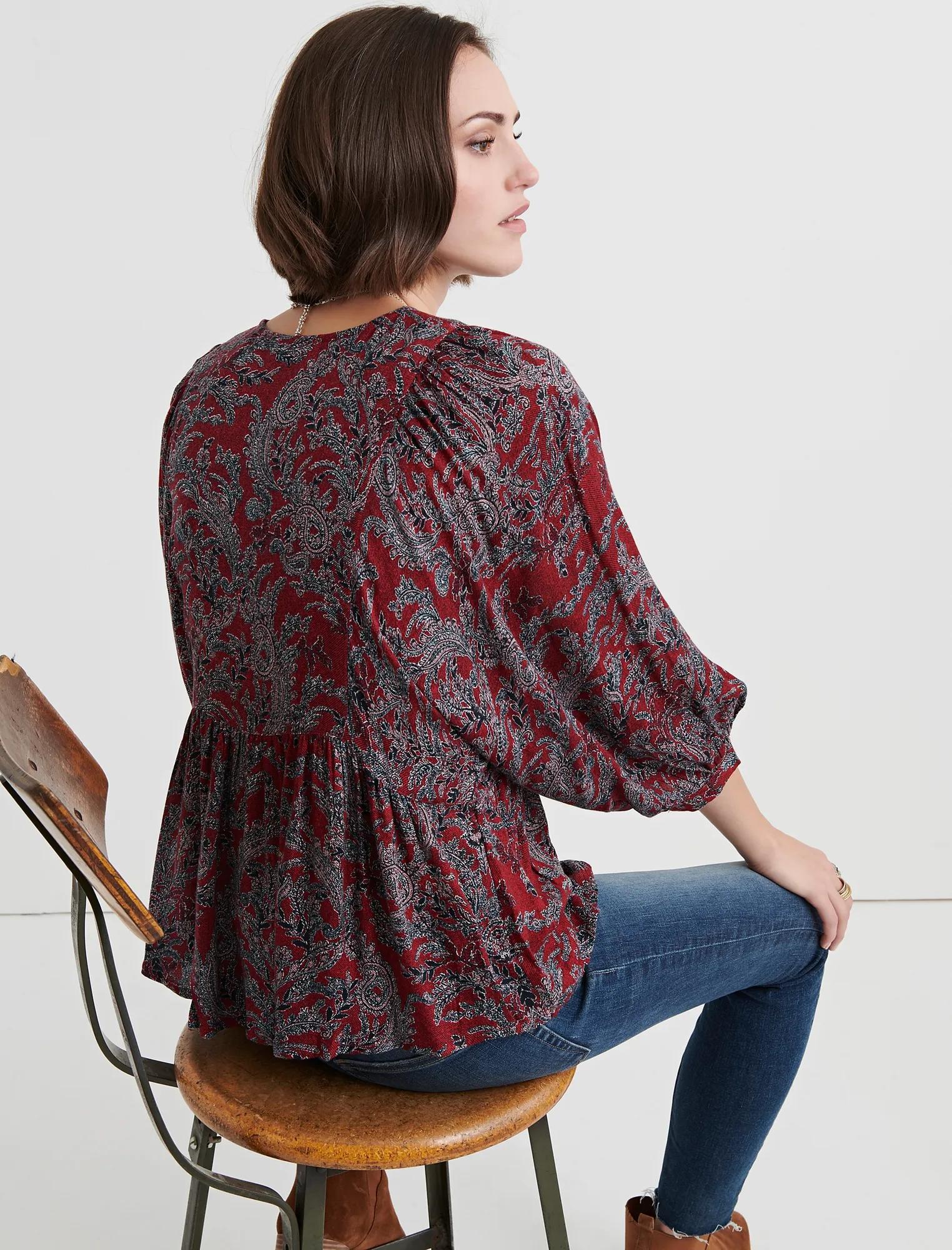 PAISLEY PRINTED PEASANT, image 3