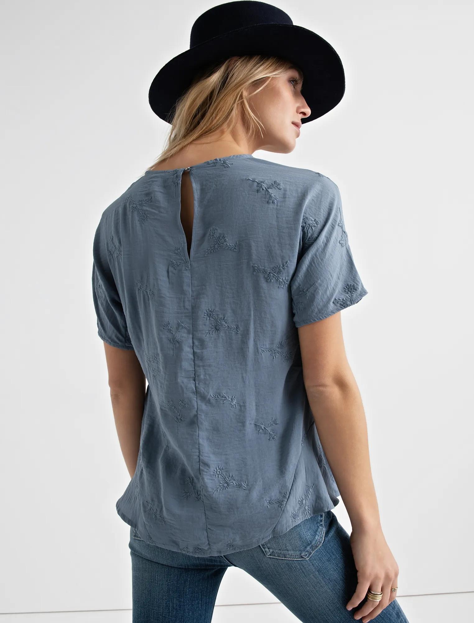 FLORAL EMBROIDERED TEE, image 3