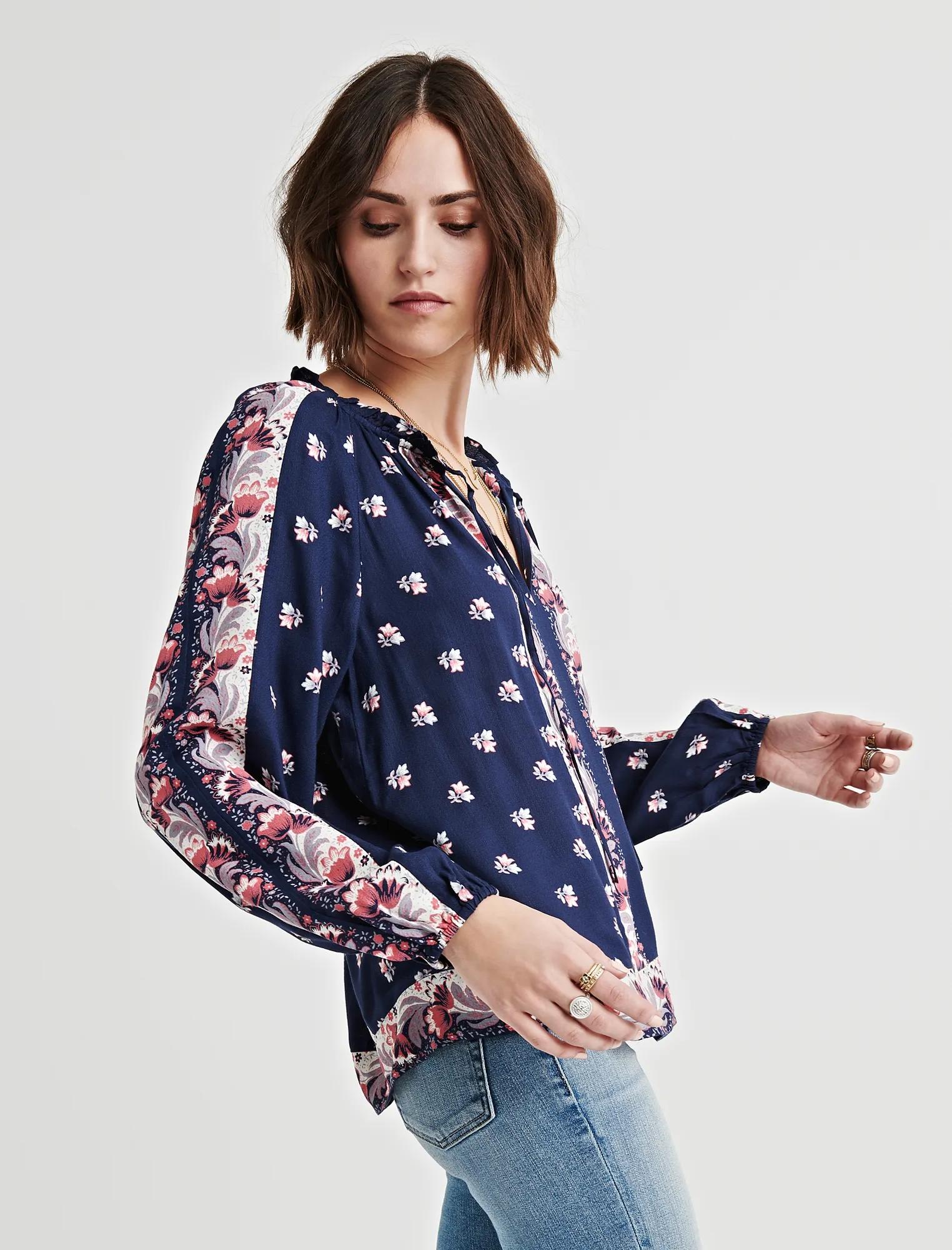 BORDER PRINT TOP, image 2