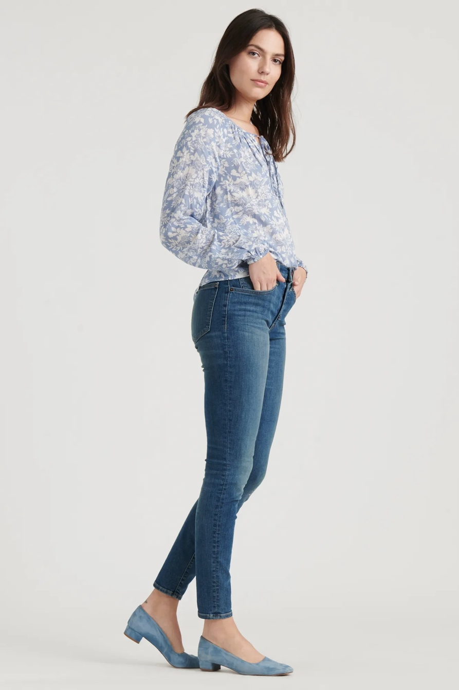 ELOISE PRINTED PEASANT TOP, image 3