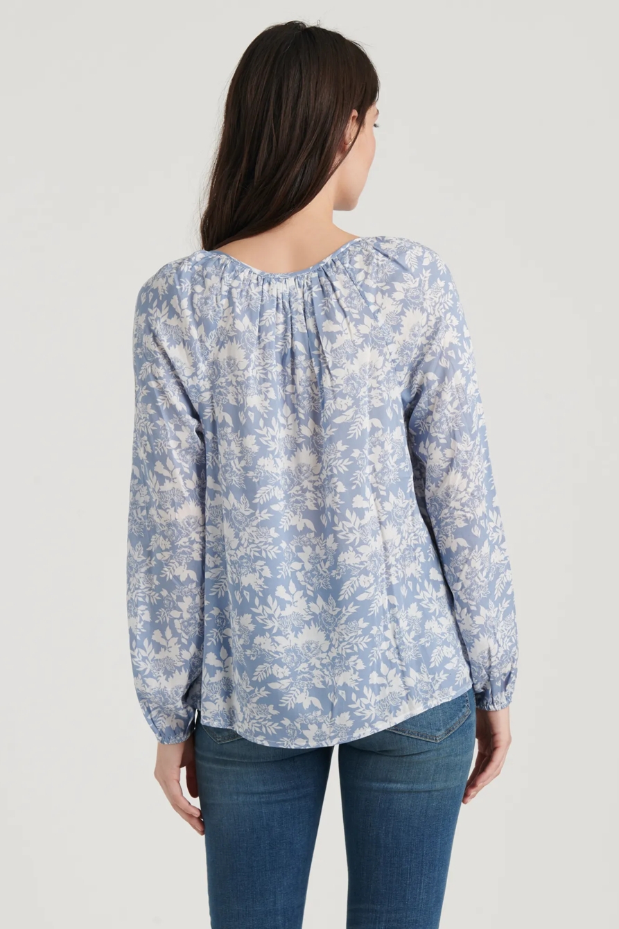 ELOISE PRINTED PEASANT TOP, image 4