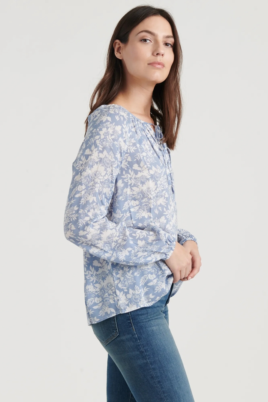 ELOISE PRINTED PEASANT TOP, image 6
