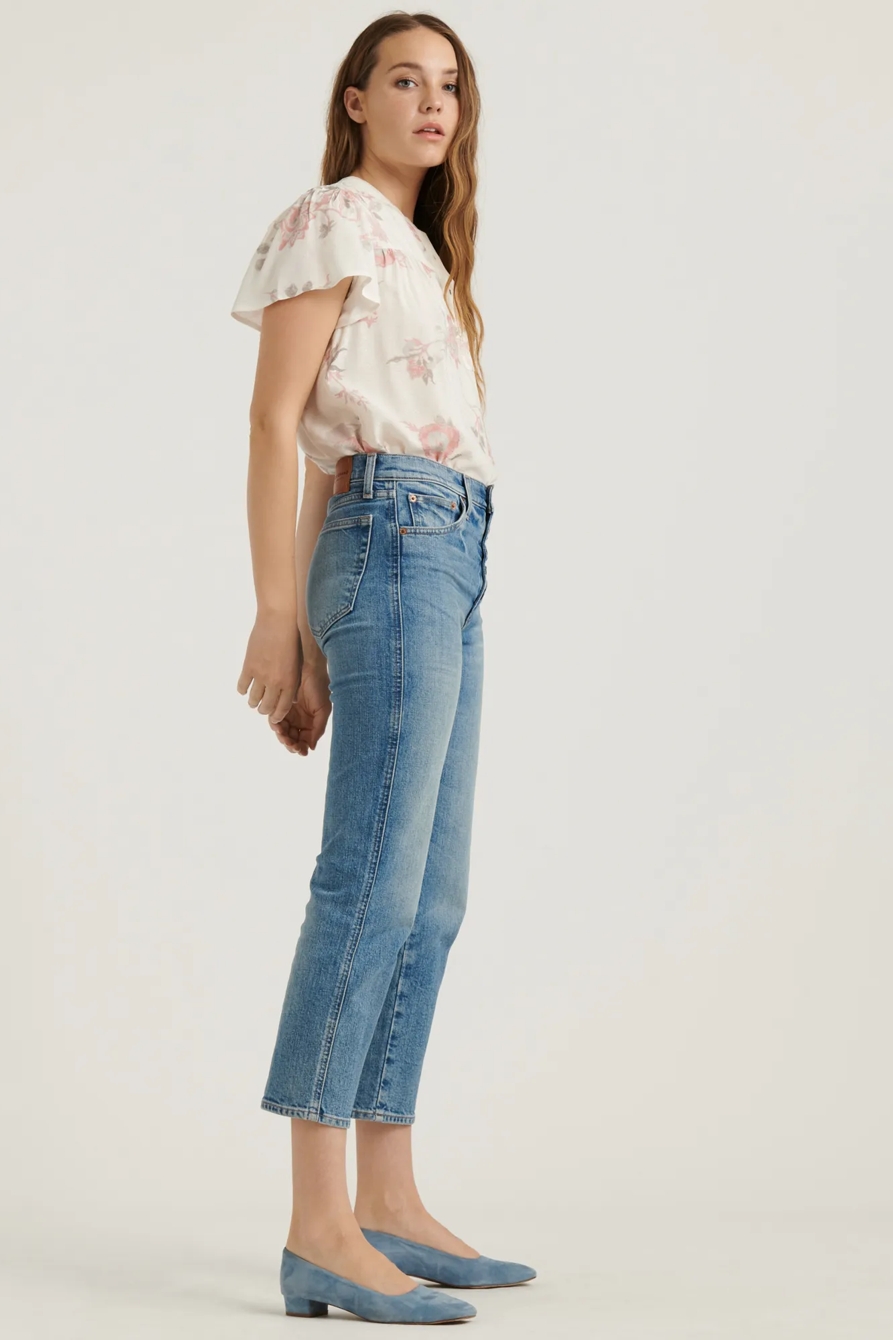 SHORT SLEEVE JOSIE PRINTED TOP, image 4
