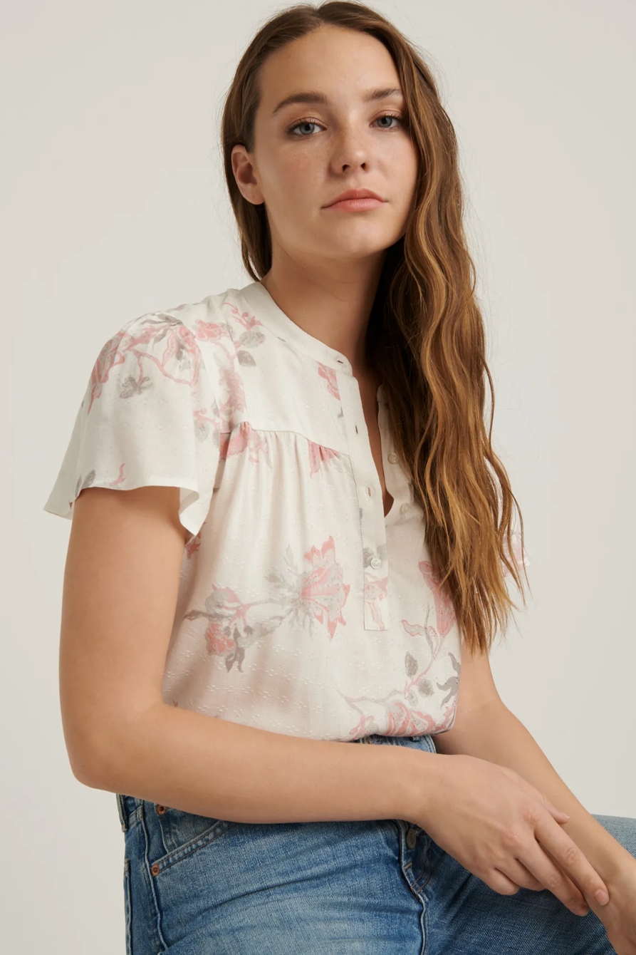 SHORT SLEEVE JOSIE PRINTED TOP, image 5
