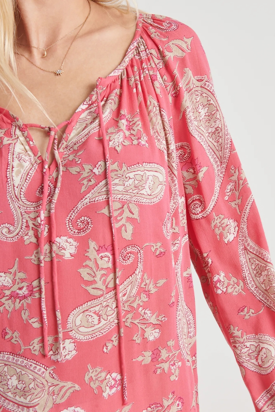 ELOISE PRINTED PEASANT TOP, image 5