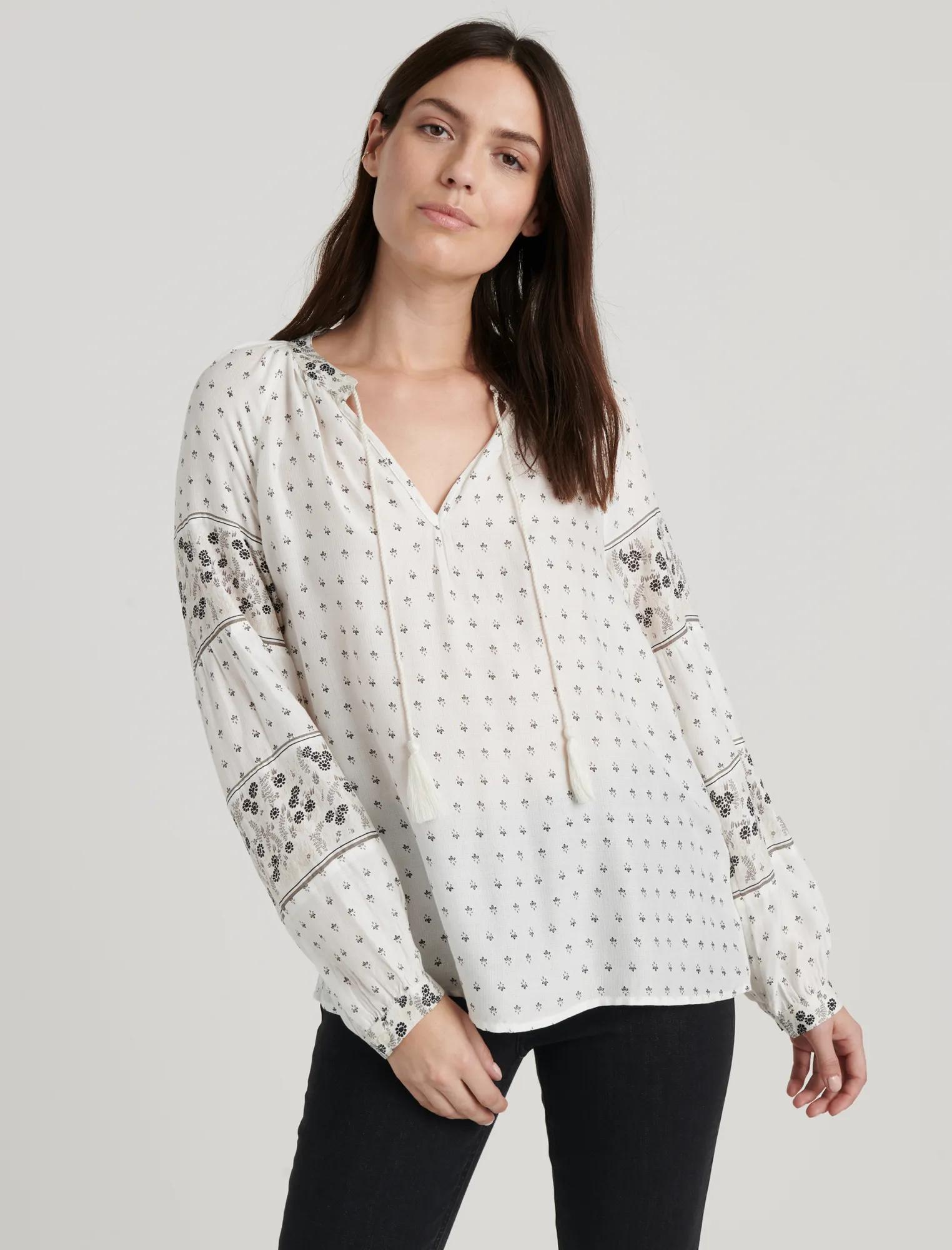 ELLA BORDER PRINT PEASANT, image 1