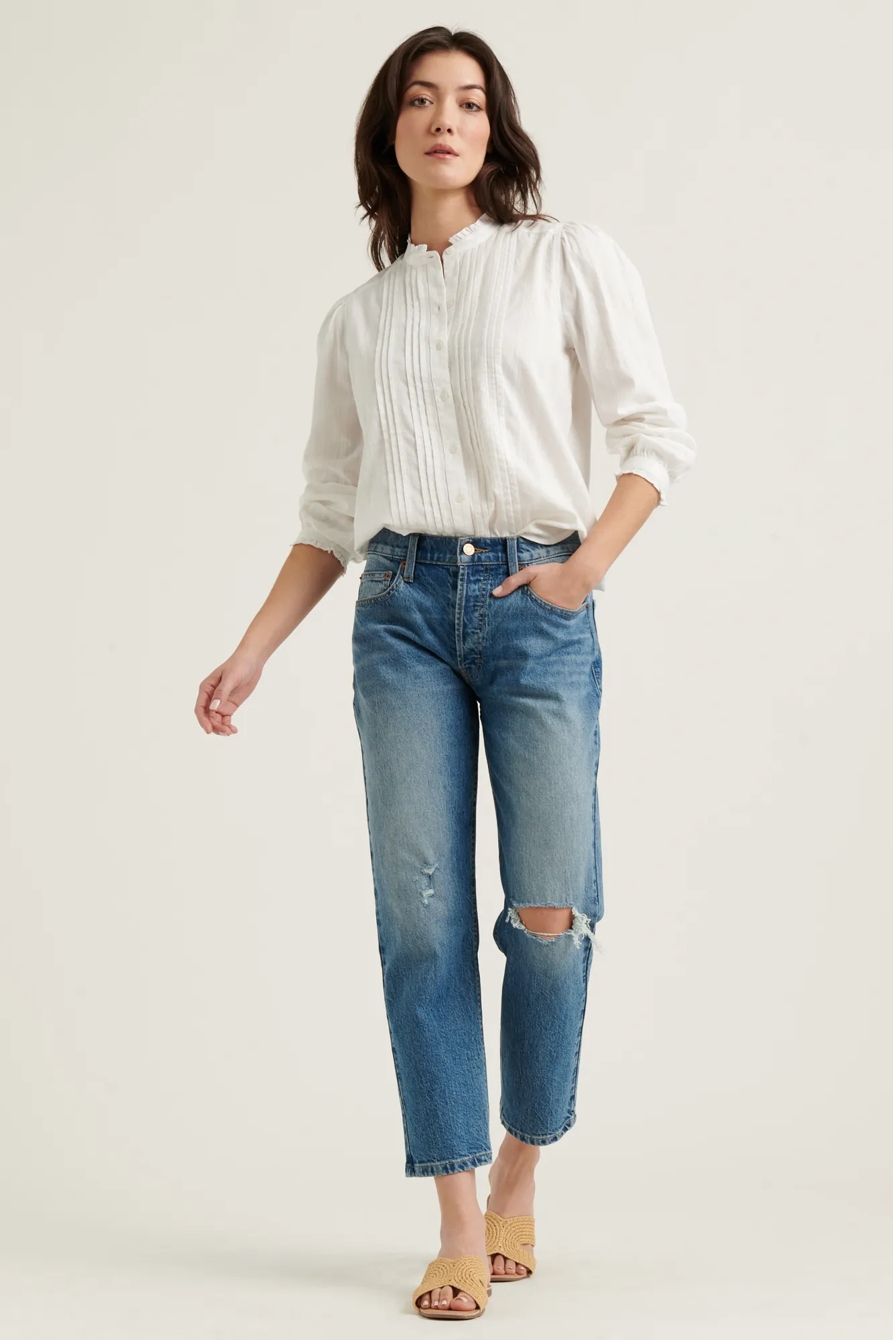 CLAUDINE PINTUCK SHIRT, image 2