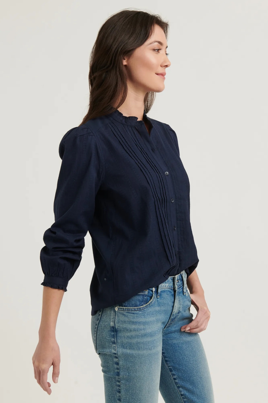 CLAUDINE PINTUCK SHIRT, image 3