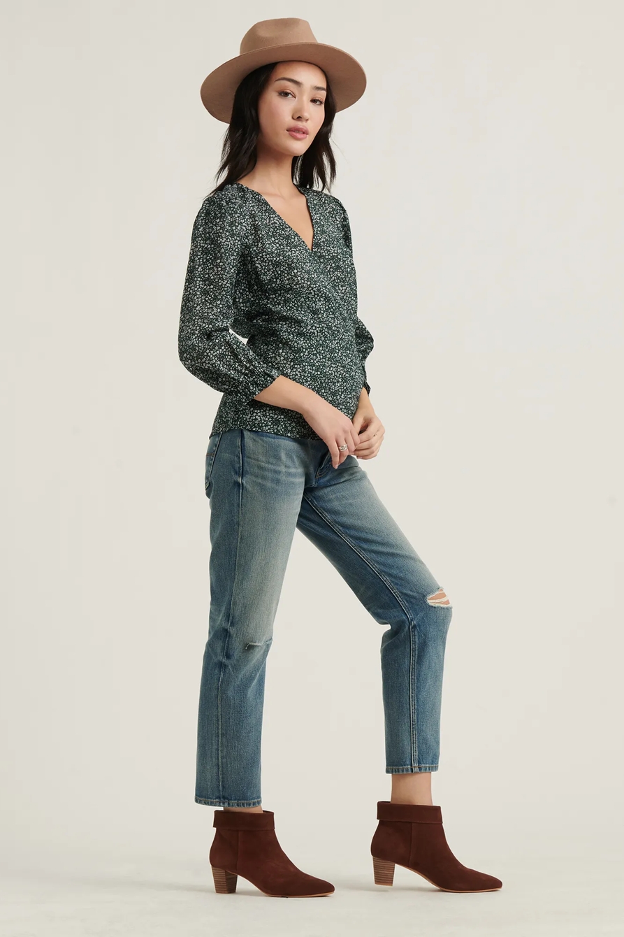 PRINTED AMELIA WRAP TOP | Lucky Brand