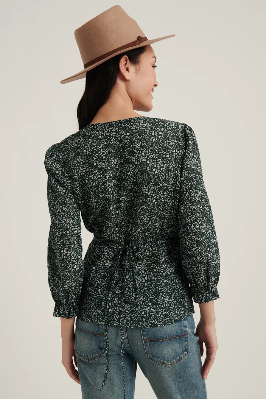 PRINTED AMELIA WRAP TOP | Lucky Brand