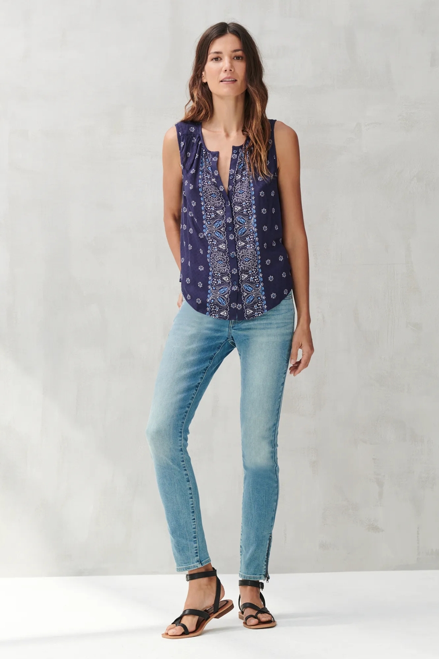 SLEEVELESS BANDANA JULIA SHIRT, image 2
