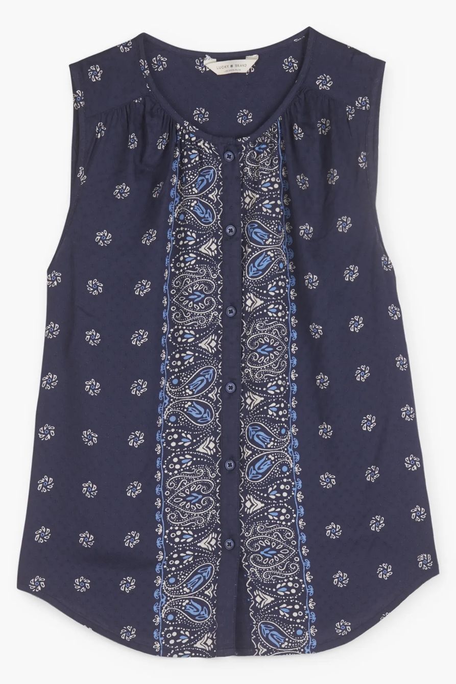 SLEEVELESS BANDANA JULIA SHIRT, image 6