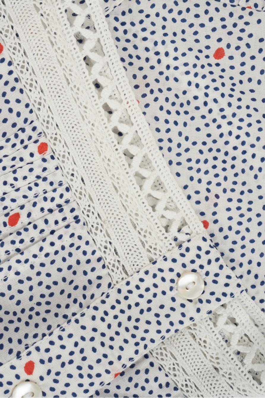 POLKA DOT ELSIE BUTTON THROUGH TANK, image 2