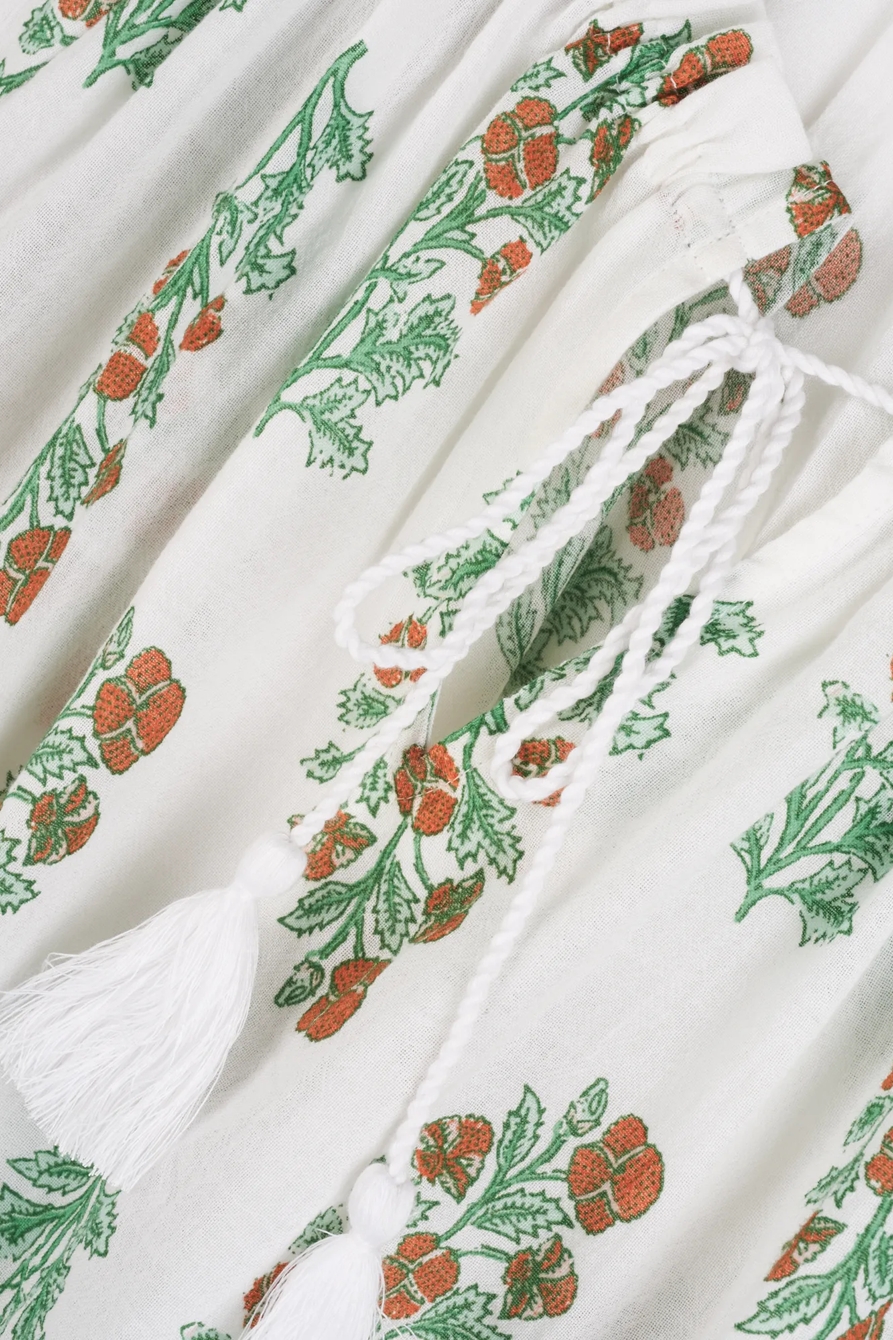 PRINTED MIA PEASANT TOP, image 2