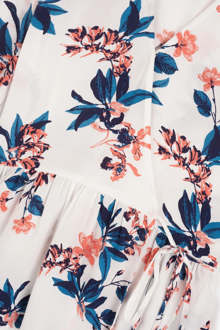 FLORAL PRINTED CHARLIE WRAP TOP, image 2