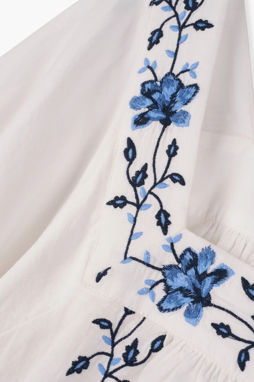EMBROIDERED ADA SQUARE NECK TOP, image 6