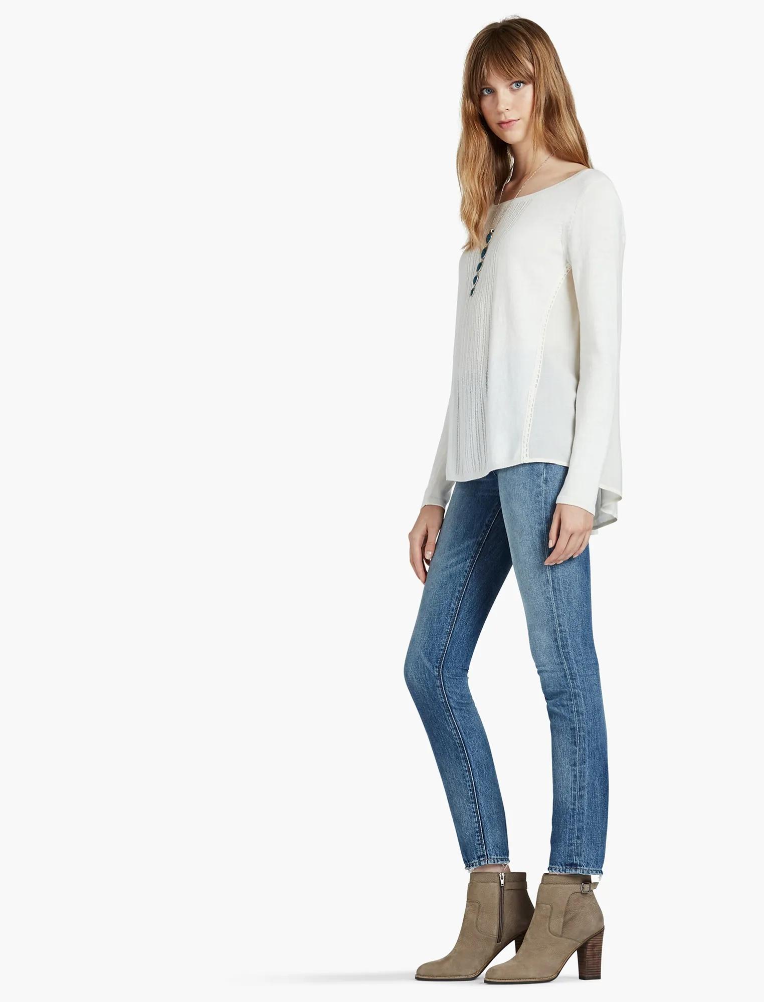 WOVEN BACK SWEATER, image 2