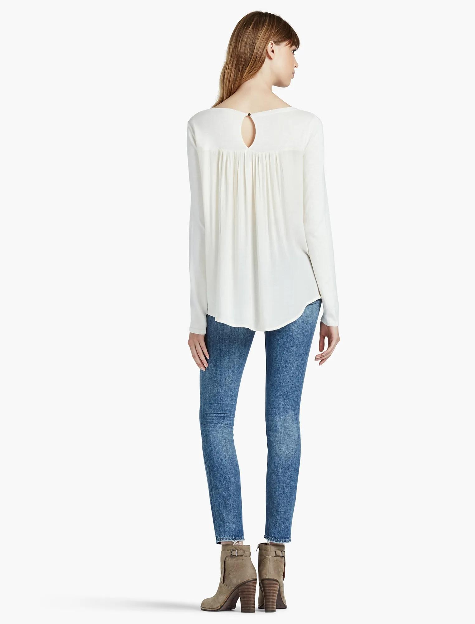 WOVEN BACK SWEATER, image 3