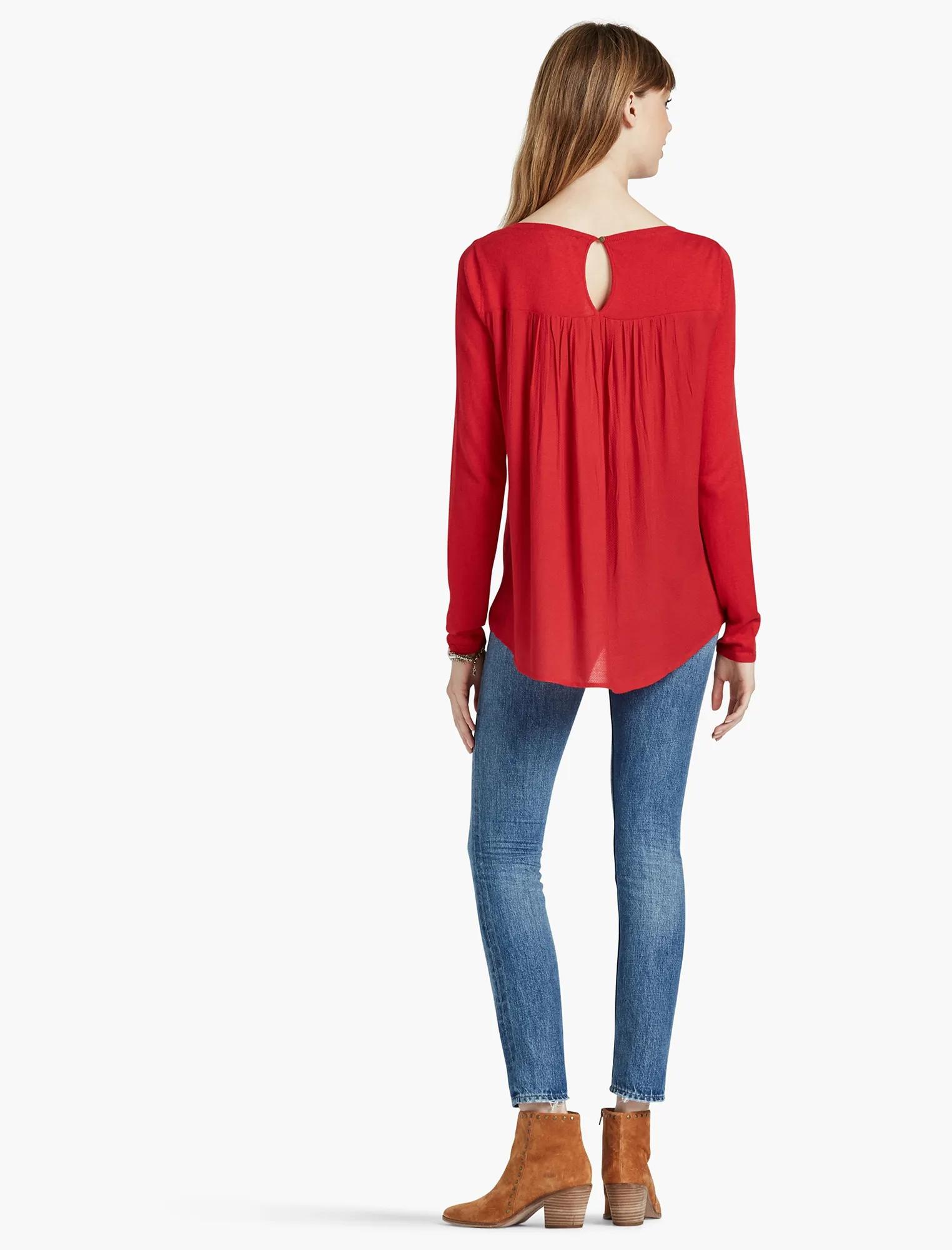 WOVEN BACK SWEATER, image 3