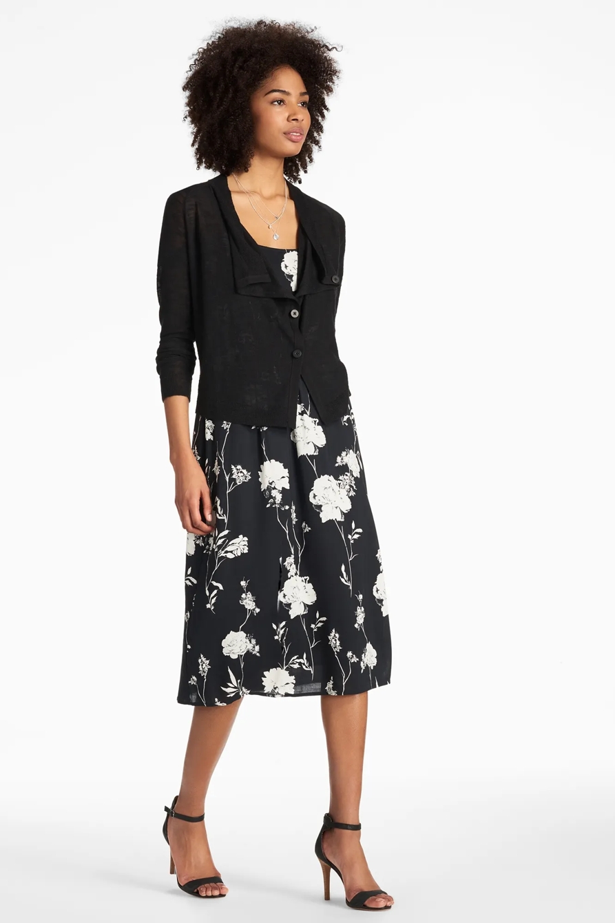 LINEN DRAPE CARDIGAN, image 2