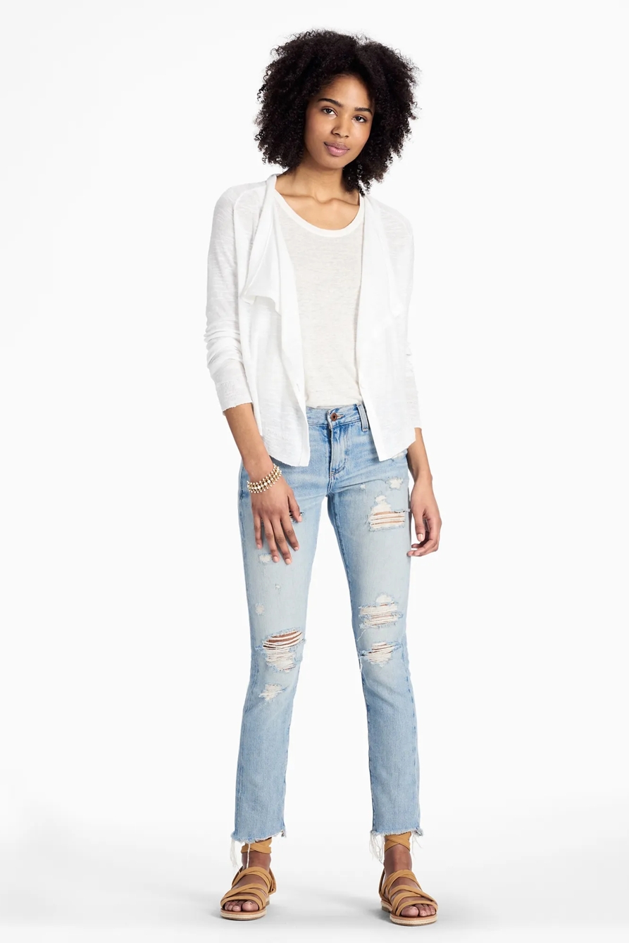 LINEN DRAPE CARDIGAN | Lucky Brand