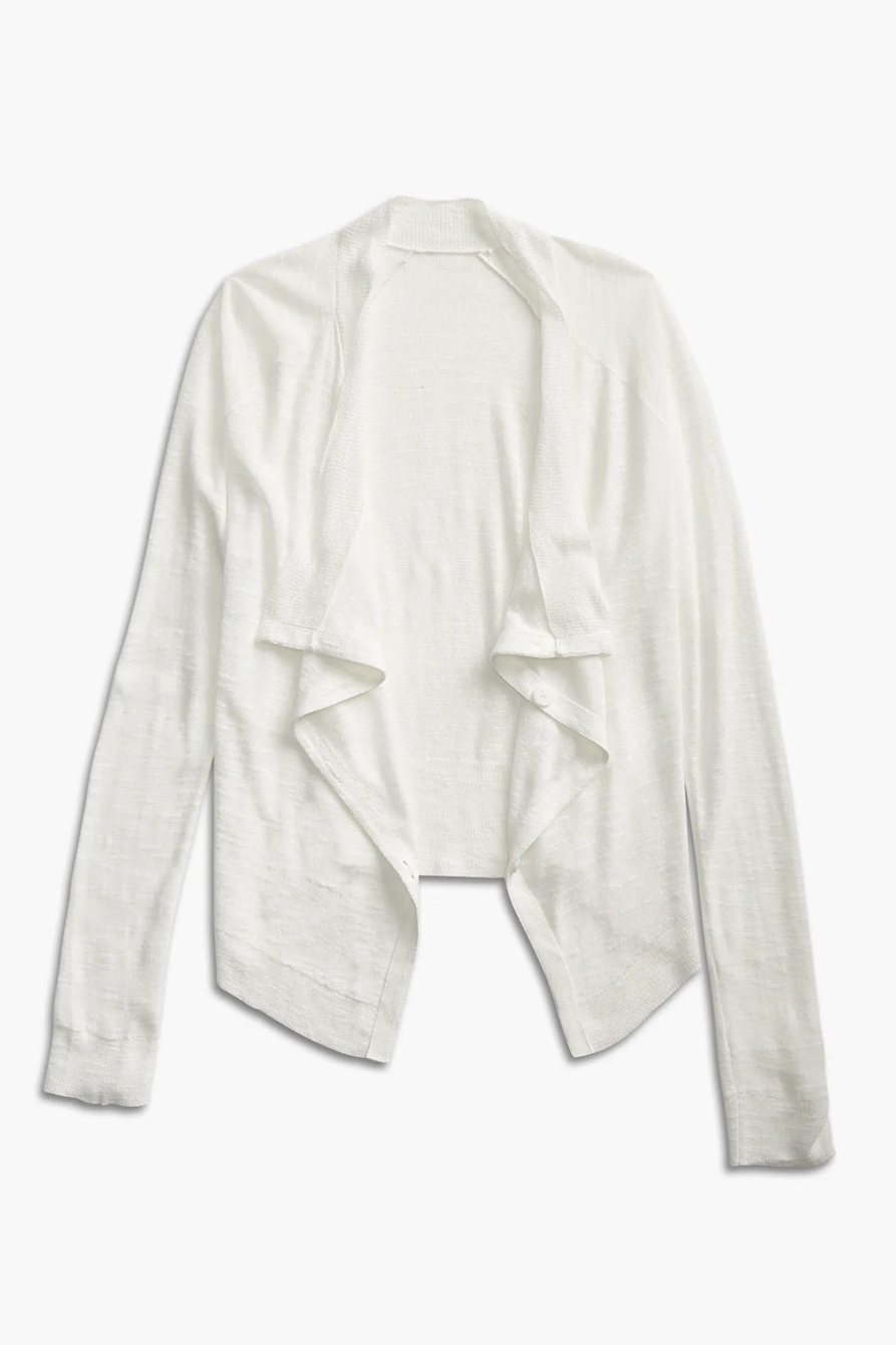 LINEN DRAPE CARDIGAN | Lucky Brand