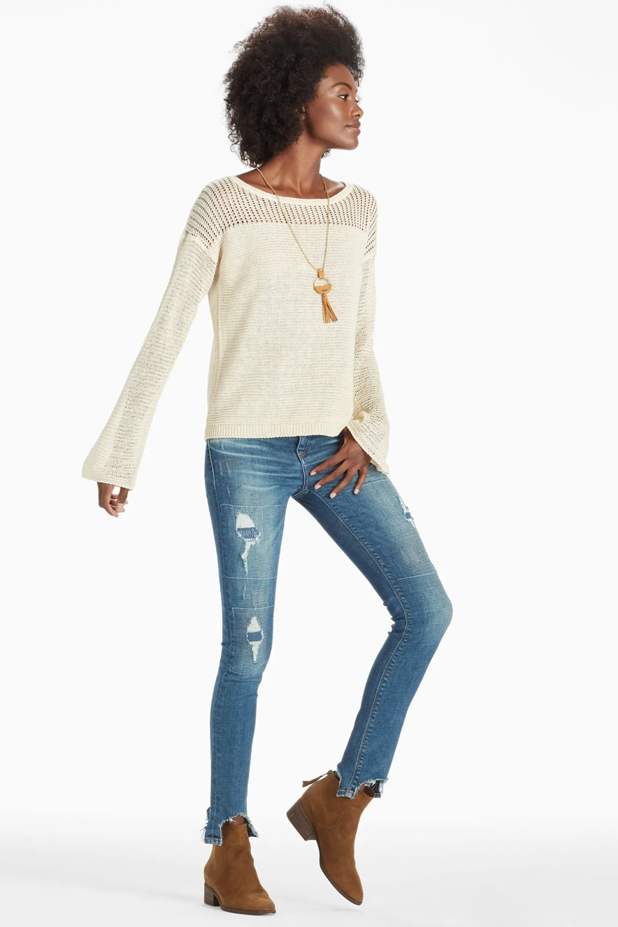 BELL SLEEVE PULLOVER SWEATER, image 2