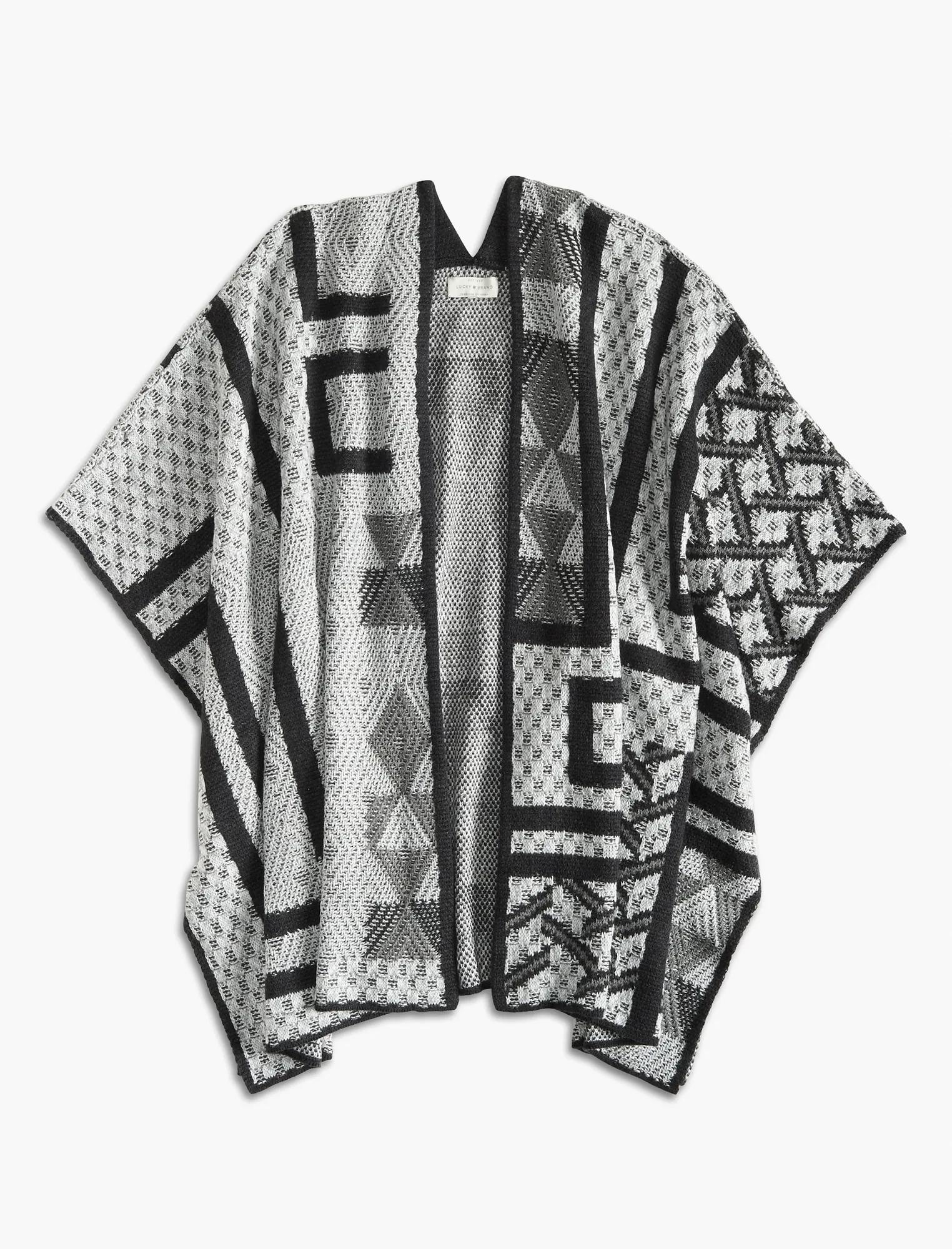 INTARSIA PONCHO, image 4