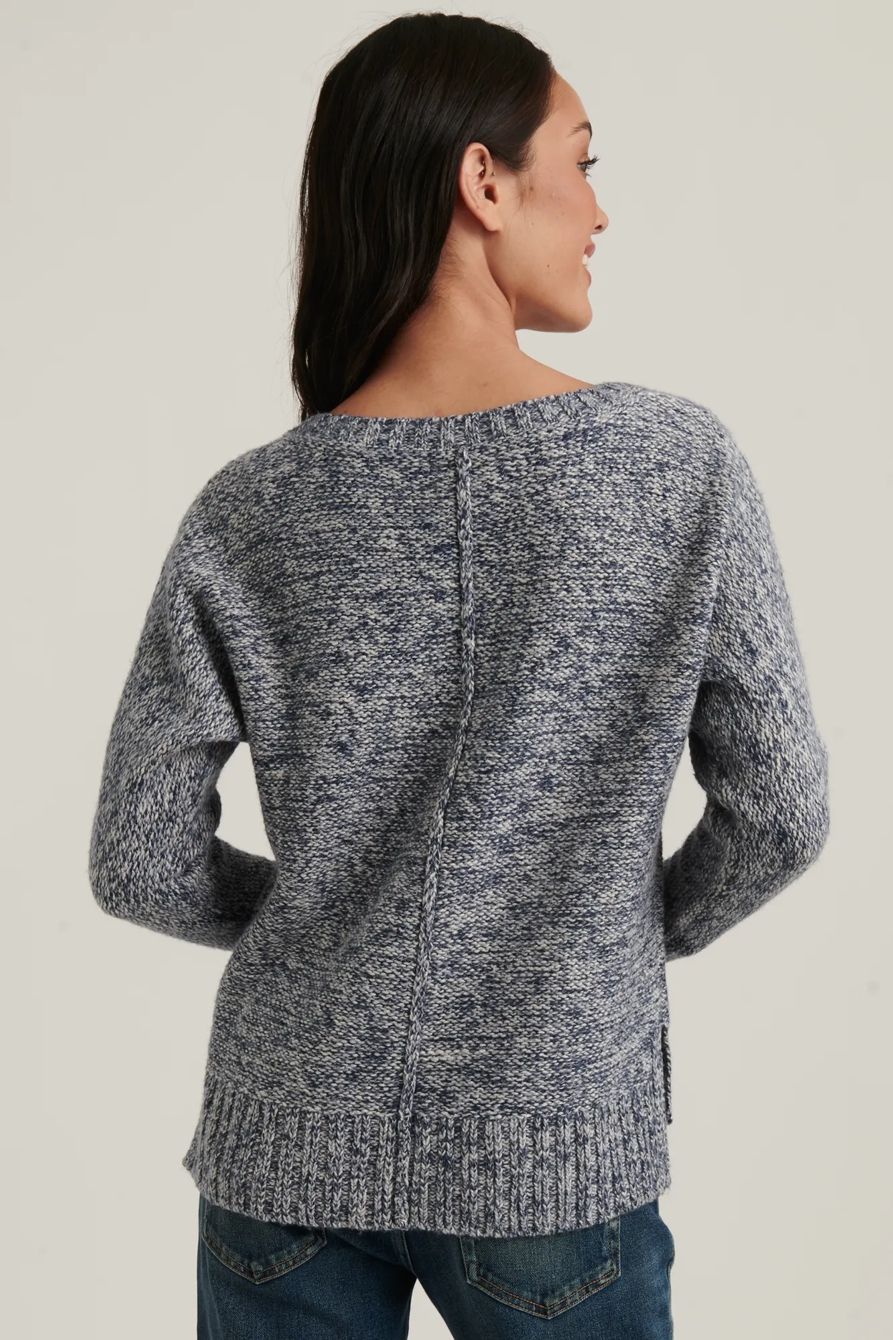 MARL V NECK PULLOVER SWEATER, image 3