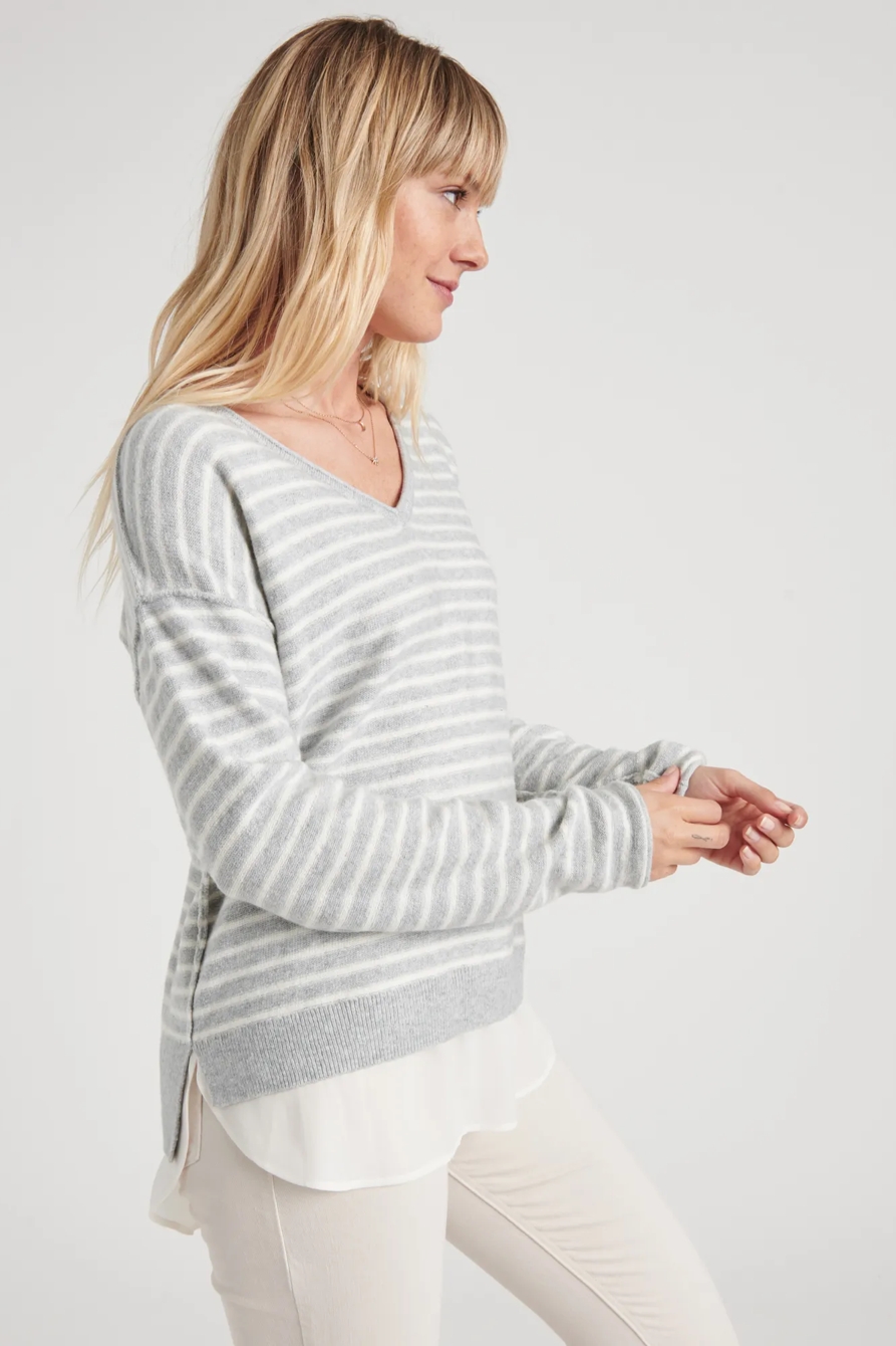 STRIPED WOVEN SWEATER MIX, image 3