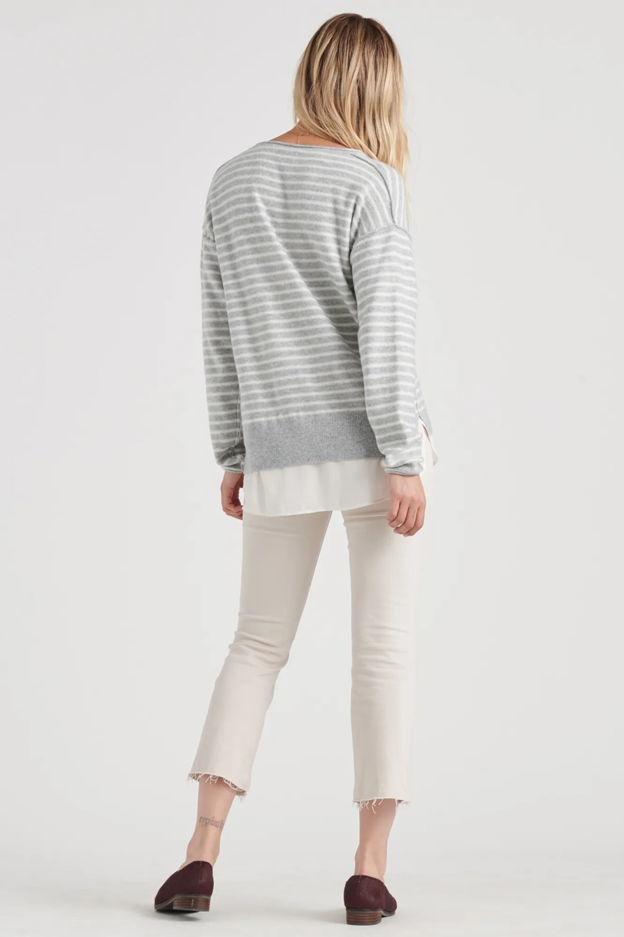 STRIPED WOVEN SWEATER MIX, image 4