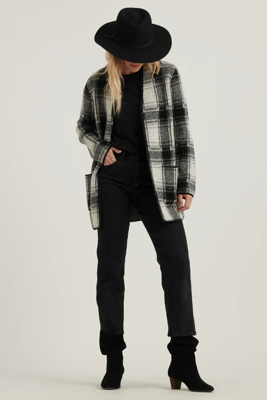 PLAID CARDIGAN, image 2