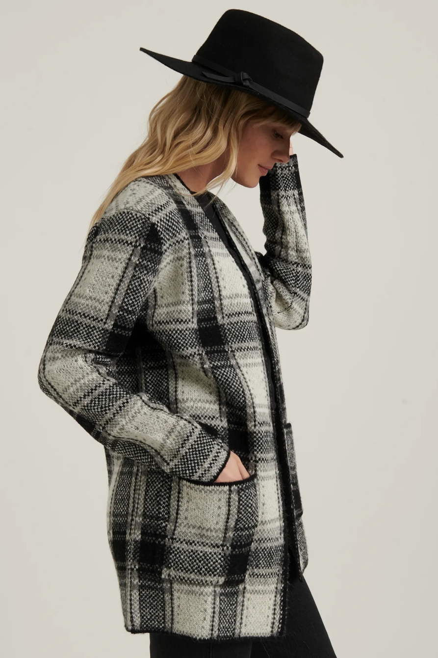 PLAID CARDIGAN, image 3