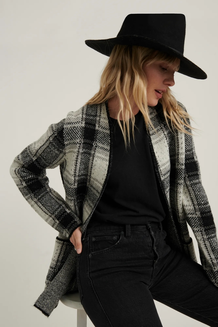 PLAID CARDIGAN, image 5