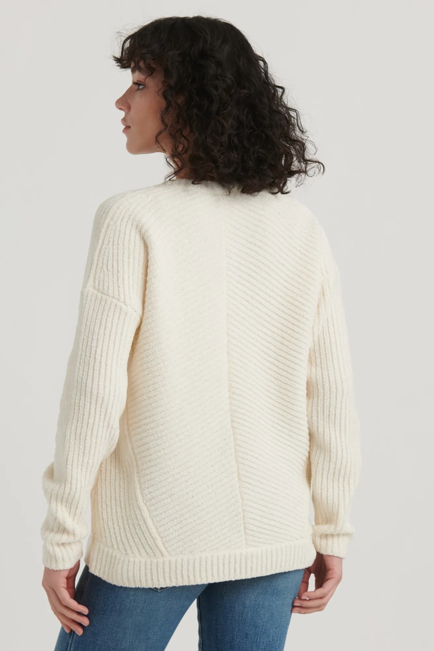 CHENILLE V-NECK PULLOVER SWEATER, image 4