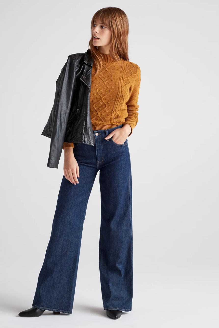 BOBBLE CABLE KNIT PULLOVER SWEATER, image 4