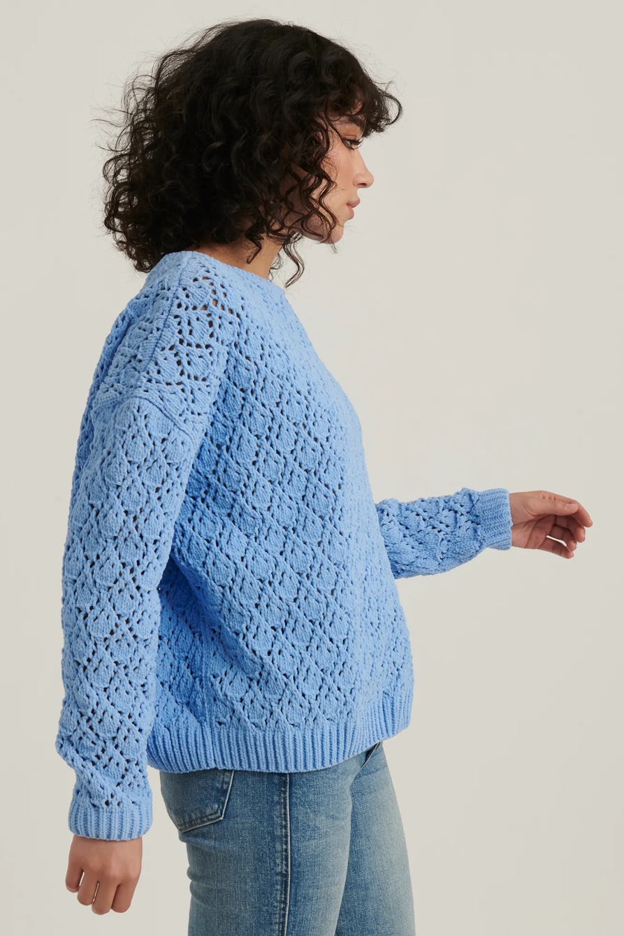 POINTELLE CHENILLE PULLOVER SWEATER, image 3