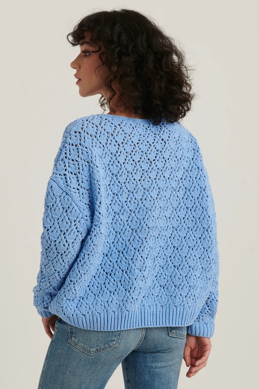 POINTELLE CHENILLE PULLOVER SWEATER, image 4