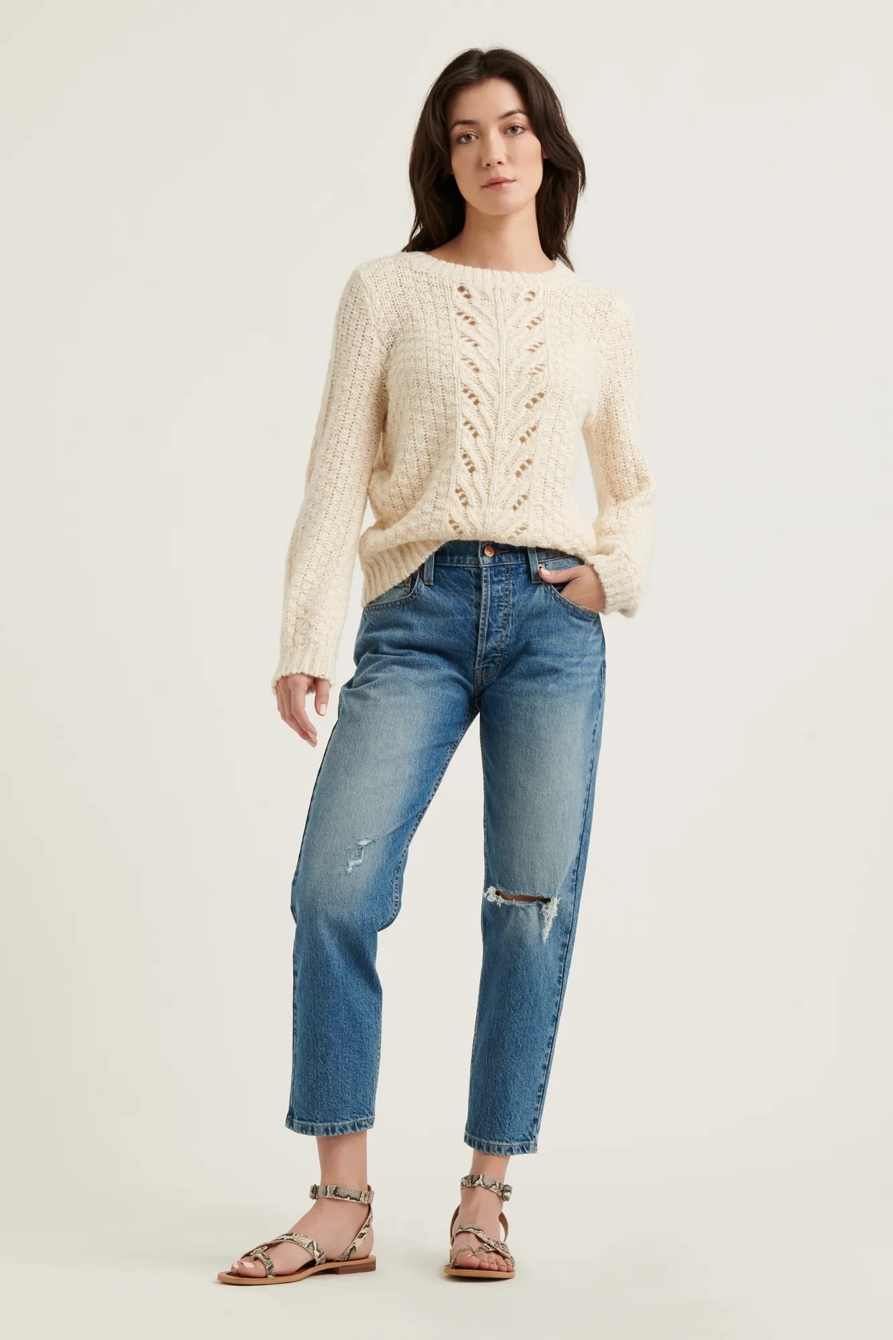 POINTELLE PULLOVER SWEATER, image 2