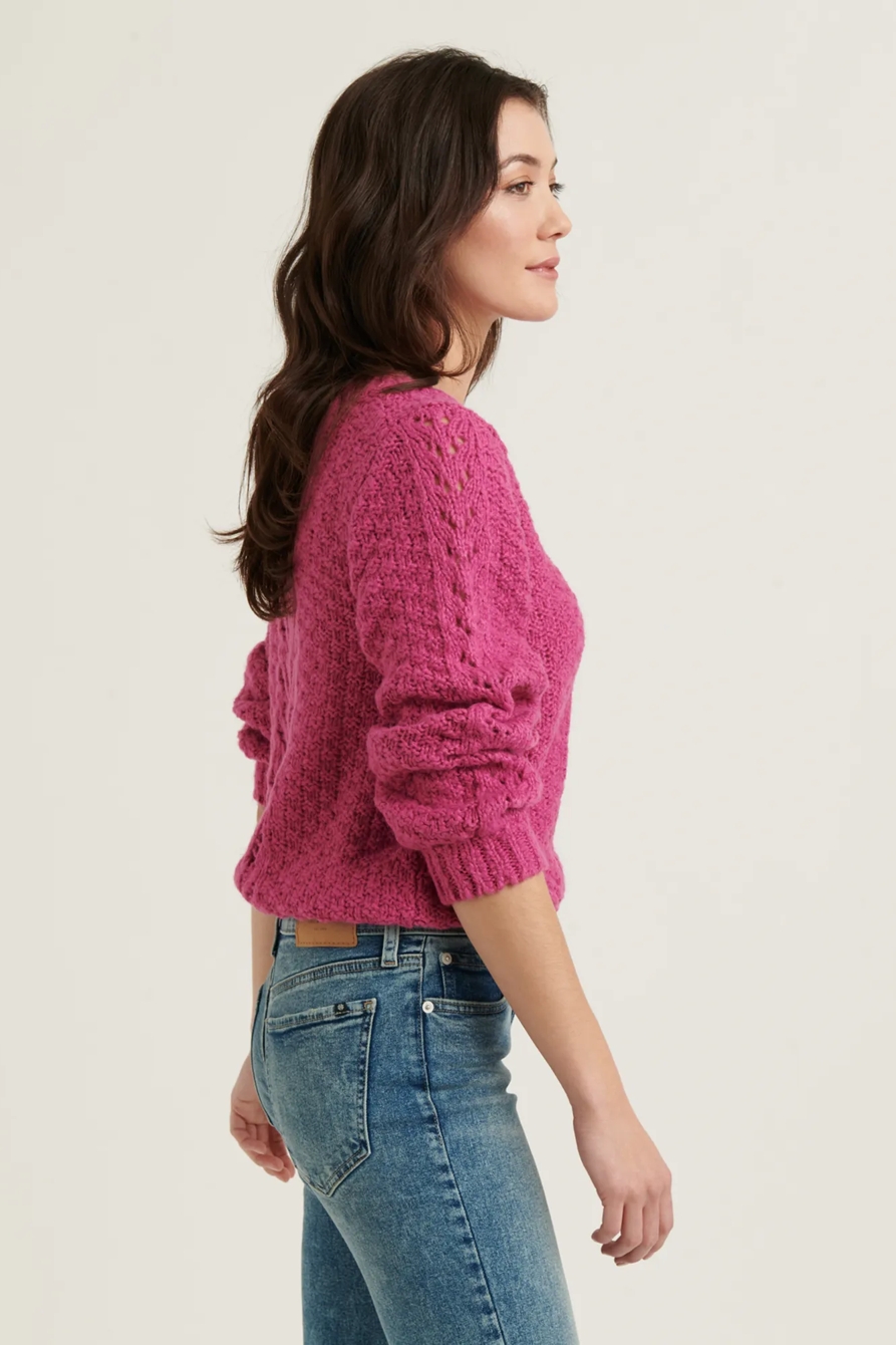 POINTELLE PULLOVER SWEATER, image 3