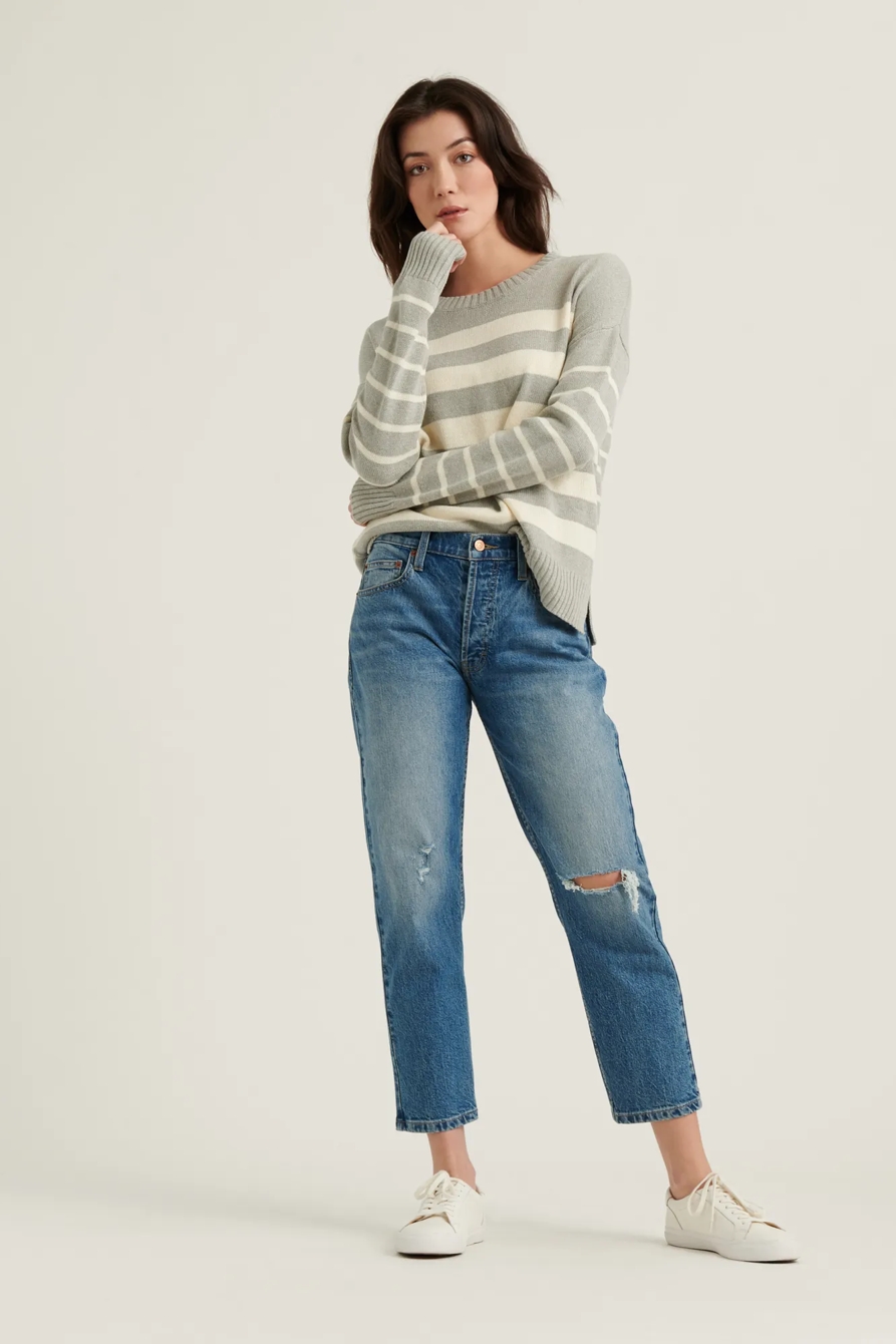MIX STRIPE PULLOVER SWEATER, image 2
