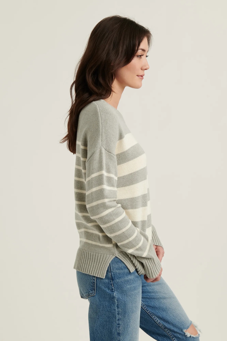 MIX STRIPE PULLOVER SWEATER, image 3
