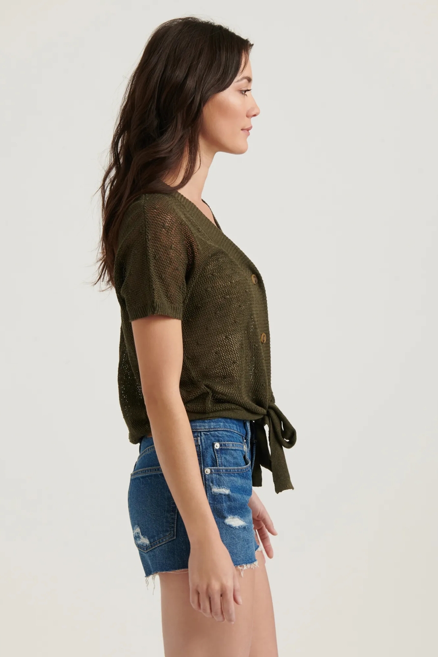 TIE FRONT SWEATER, image 3