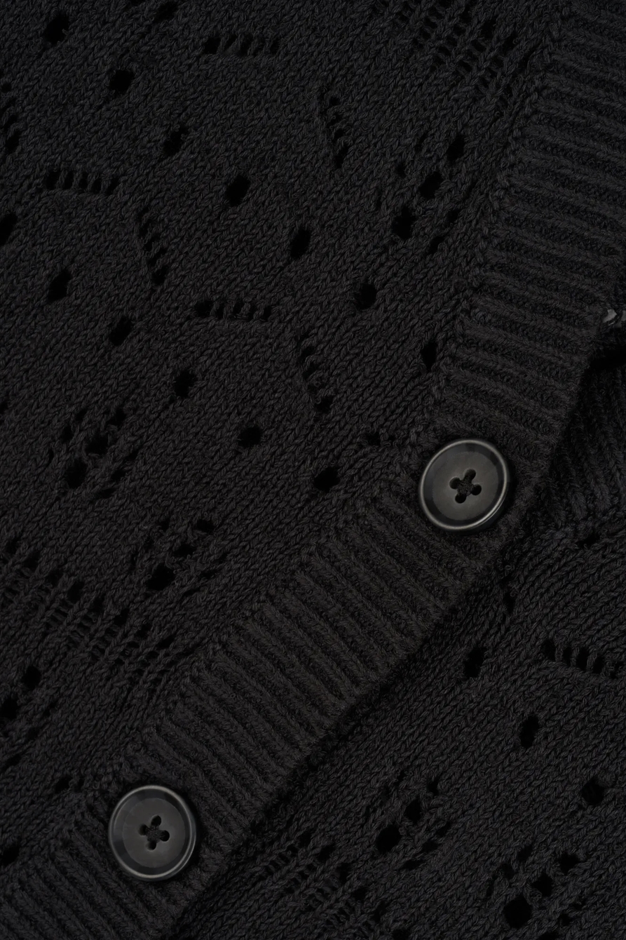 SHORT SLEEVE BUTTON CARDIGAN, image 2