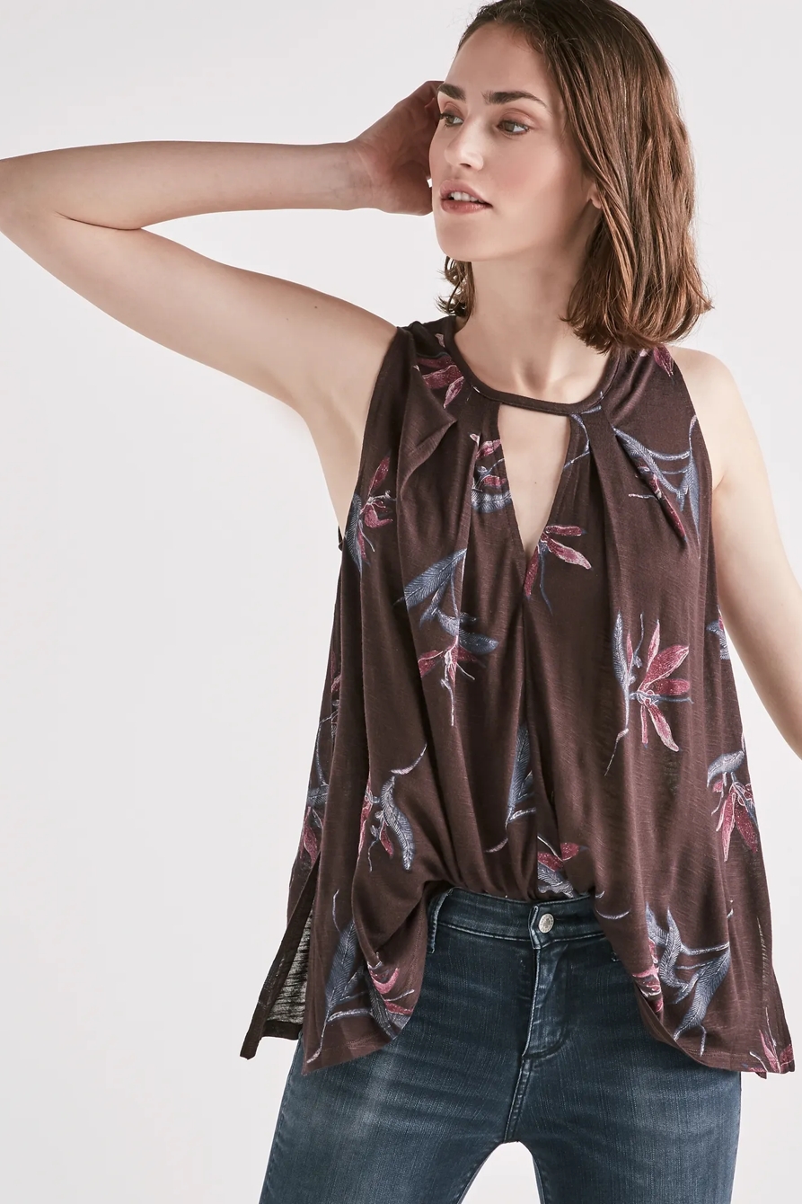 FLORAL CHOKER TOP, image 1