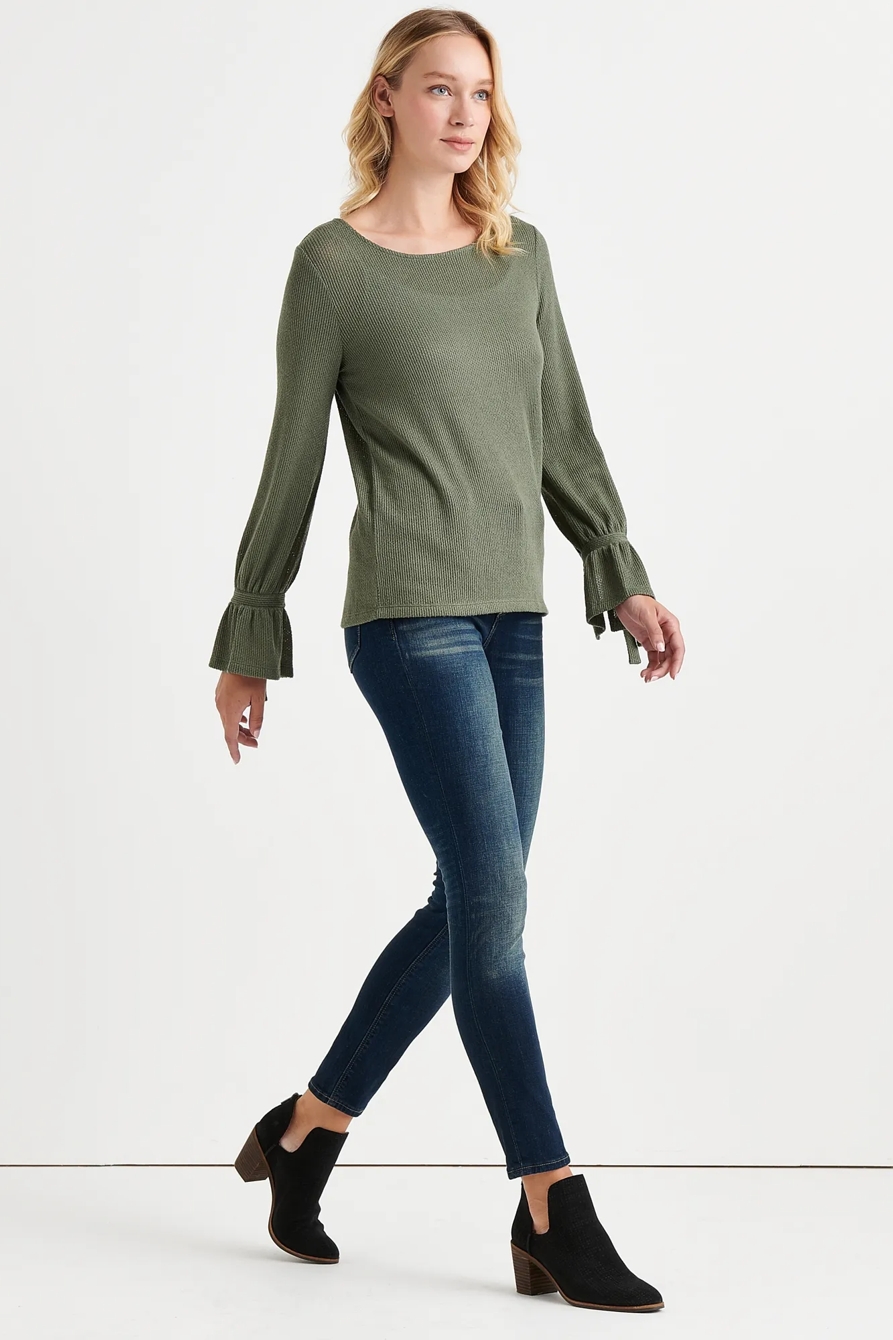 TIE SLEEVE THERMAL TOP, image 2